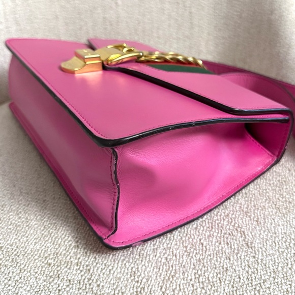 Authentic Gucci Sylvie Leather Shoulder Bag pink leather - Picture 8 of 16